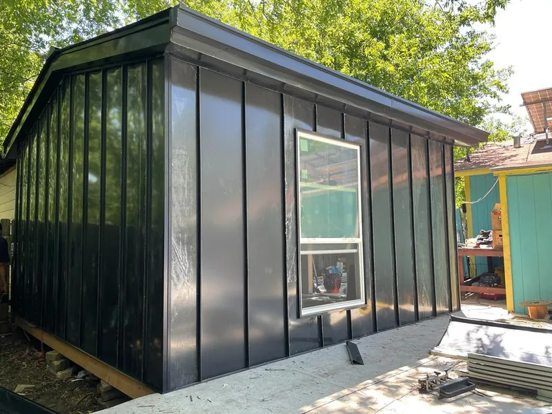 Black standing seam metal wall panels for Roof Inspection in Pawling